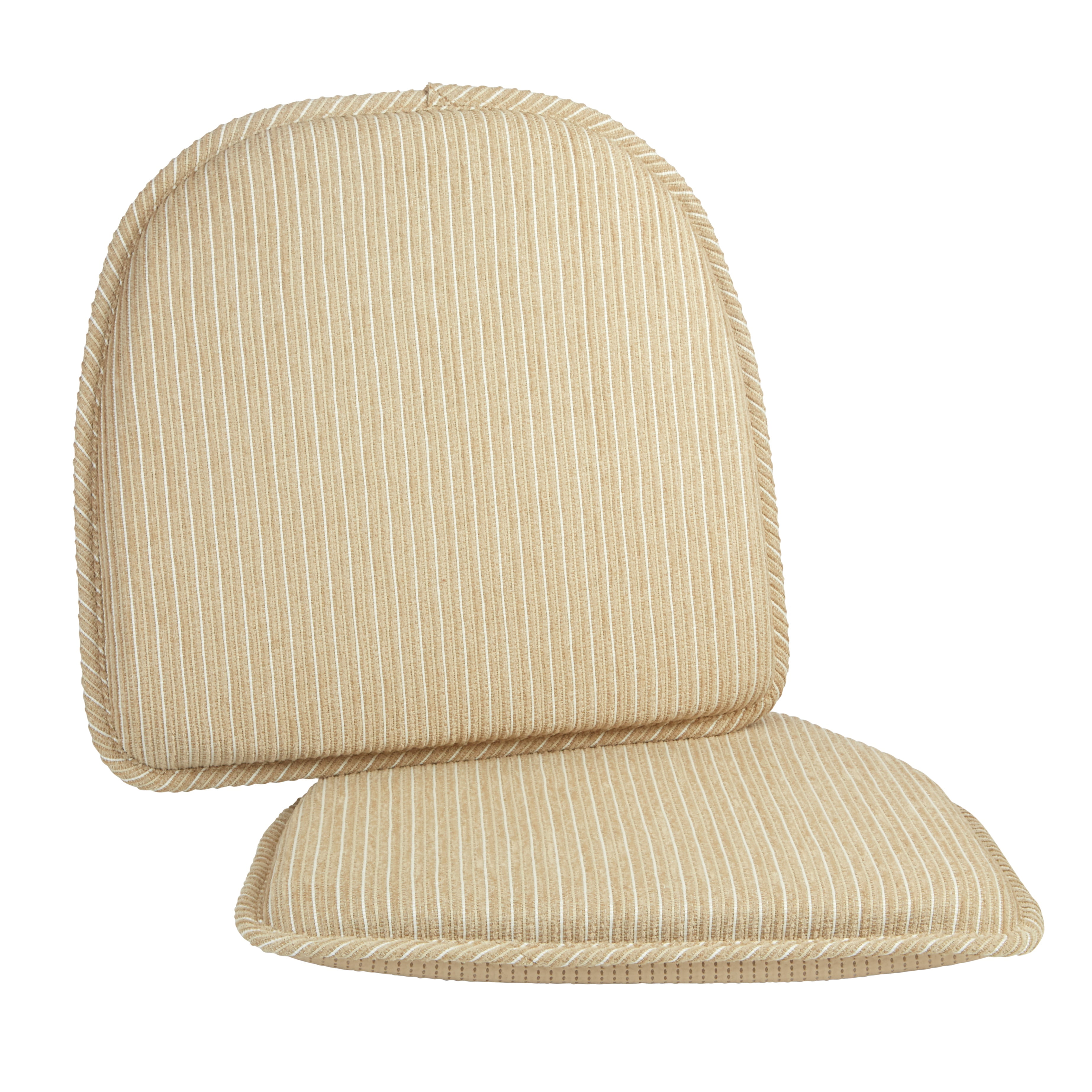 The Gripper NonSlip Nikita Kitchen or Dining Room Chair Cushions, Set