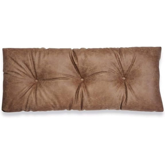 The Gripper Non-Slip Tufted Bench Cushion for Indoor Furniture, Entryway Storage, Bay Window, Corner Nook or Piano Seat, 27 Inches, Bay