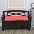 thumbnail image 1 of The Gripper Non-Slip Tufted Bench Cushion for Indoor Furniture, Entryway Storage, Bay Window, Corner Nook or Piano Seat, 43 Inches, Coral, 1 of 5