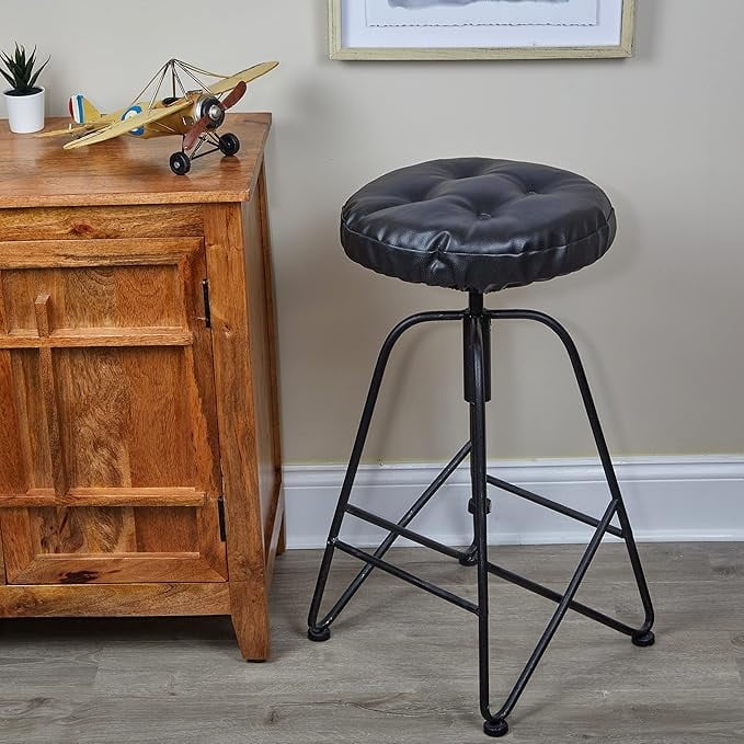 Gripper Faux Leather 14 x 14 Non Slip Tufted Barstool Cushions 2 Count Walmart