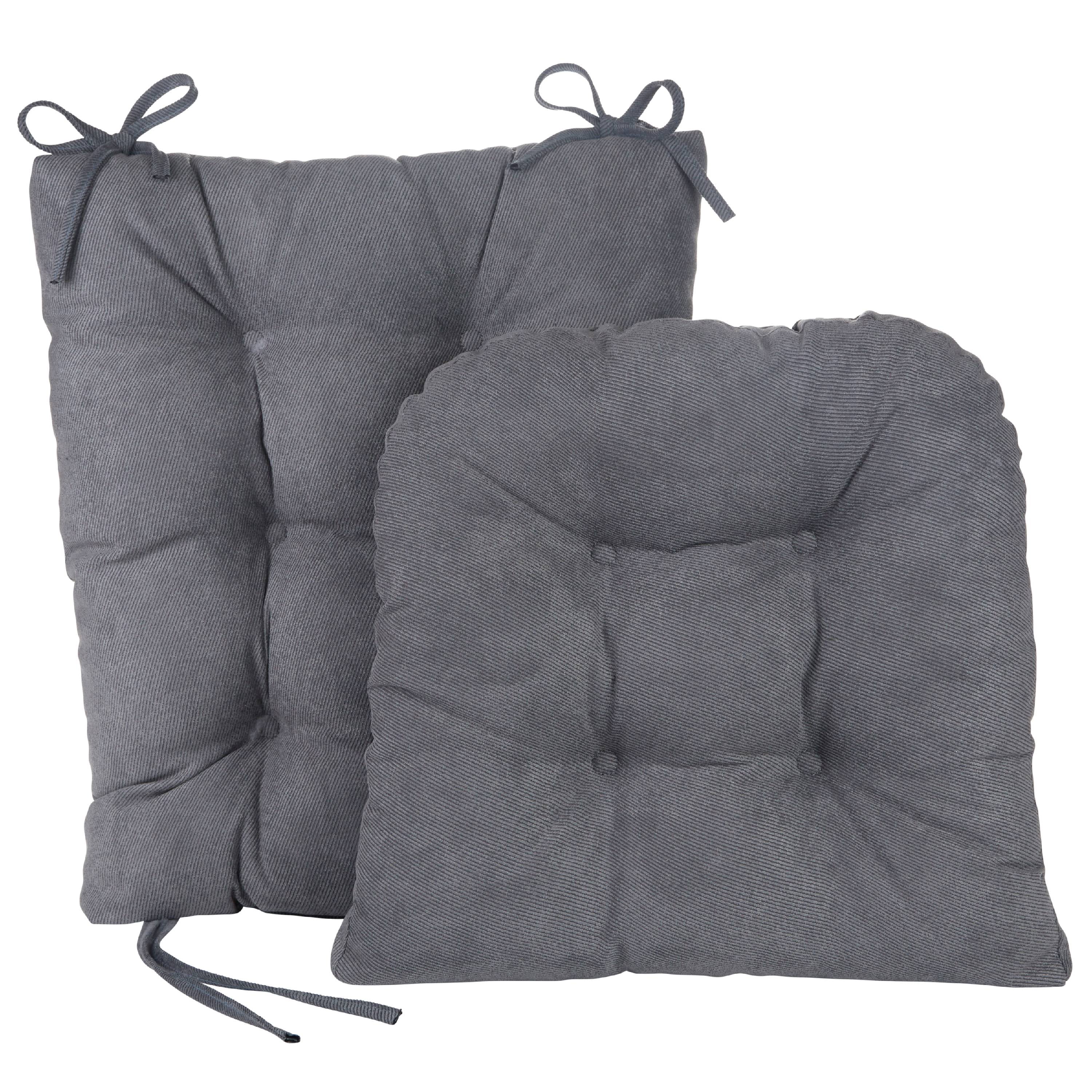 Bluestone Cotton Non-slip Rocking Chair Cushion Set