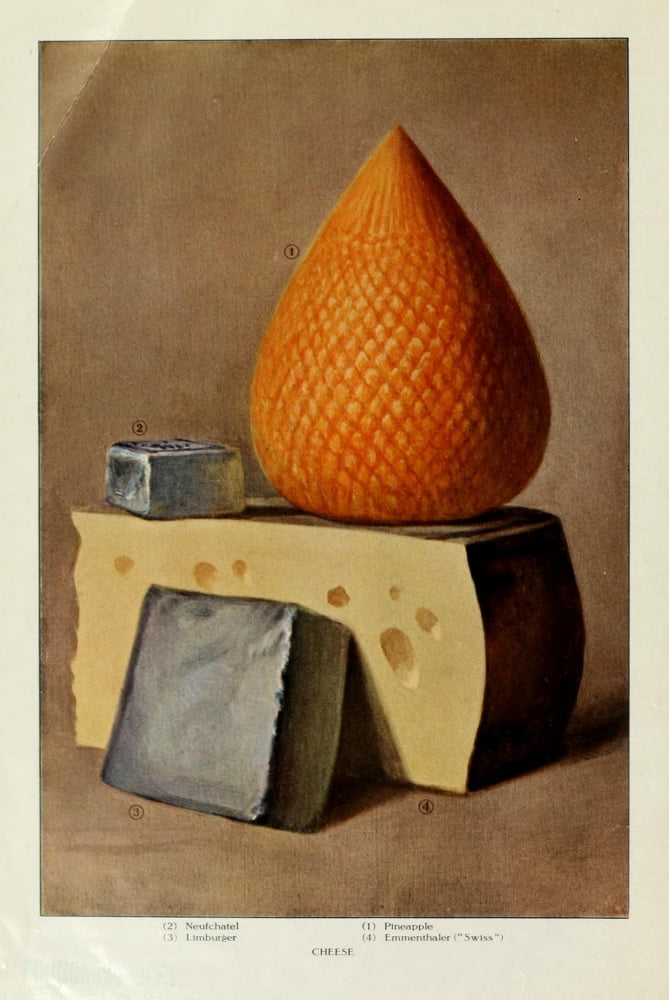 The Grocers Encyclopedia 1911 Cheese Canvas Art -  (18 x 24)