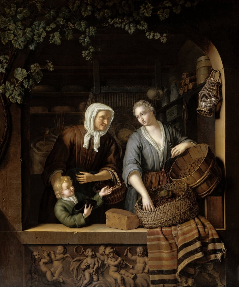 The Grocers Shop Canvas Art - (18 x 24)
