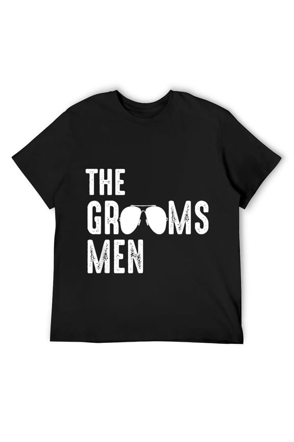 The Groomsmen Cool Shades Funny Bachelor Party Gift T-Shirt Black