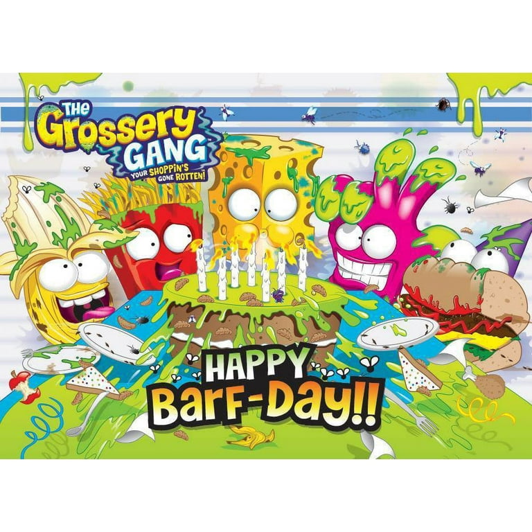 The Grossery Gang Happy Barf Day Edible Cake Topper Image ABPID00001