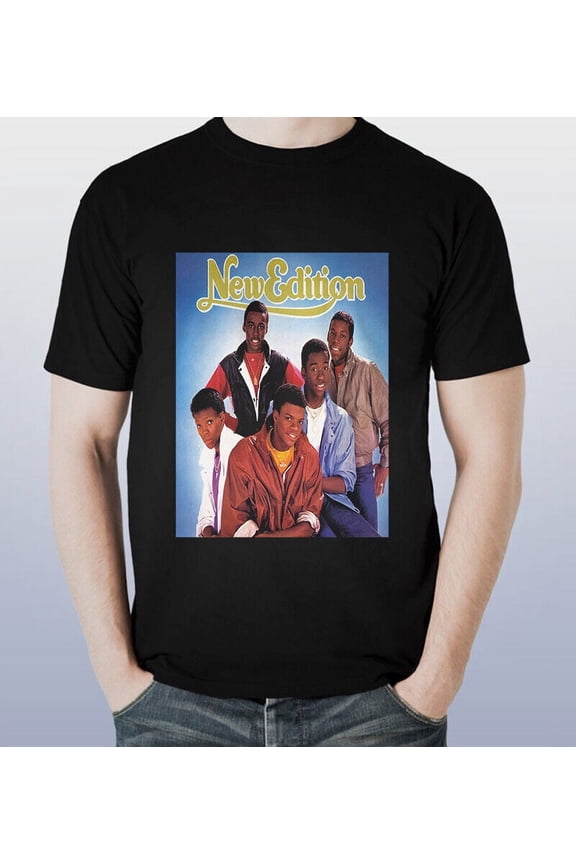 The Group New Edition Short Slevee Black T-Shirt