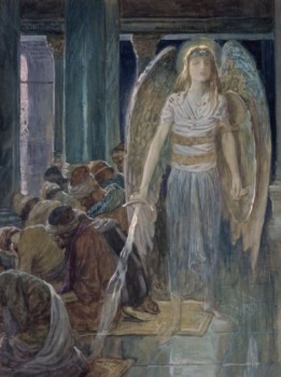 The Guardian Angel James Tissot (1836-1902 French) Jewish Museum New York Canvas Art - James Tissot (24 x 36)