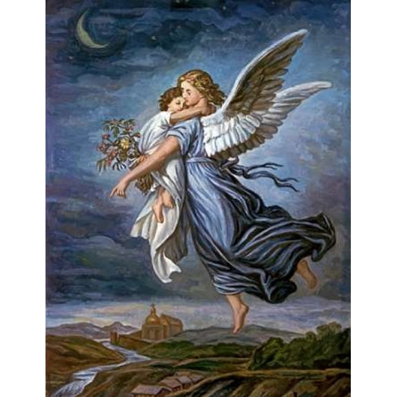 The Guardian Angel Poster Print by Wilhelm Von Kaulbach (11 x 14)