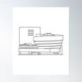thumbnail image 1 of The Guggenheim New York Poster Wall Art, Modern Wall Decor For Living Room Bedroom, 8x12 UNFRAMED, 1 of 3
