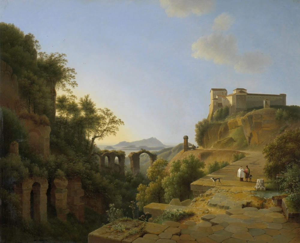 The Gulf Of Naples With The Island Of Ischia In The Distance Canvas Art - (24 x 18)
