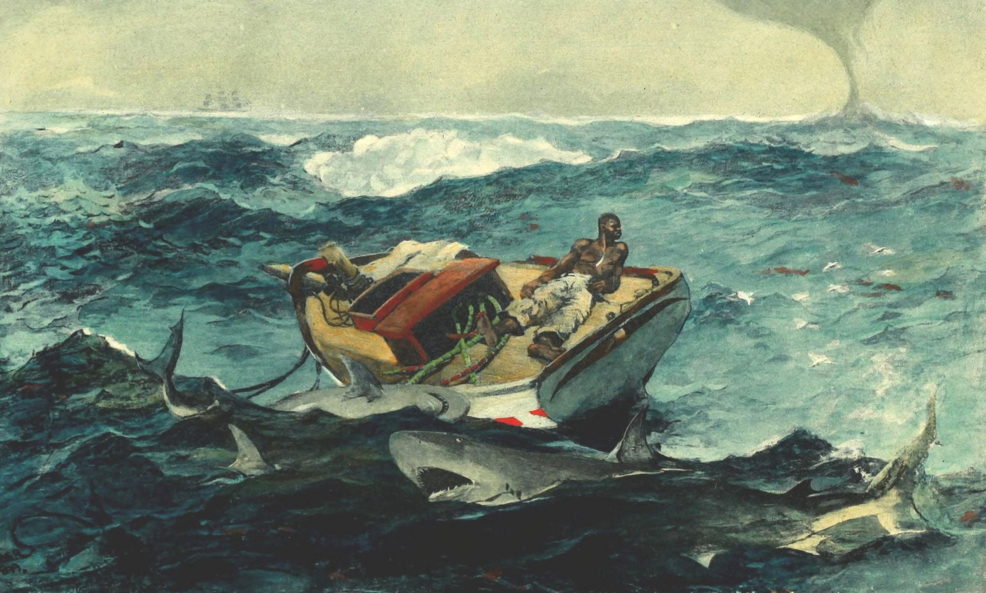 The Gulf Stream Winslow Homer 1914 Canvas Art - Winslow Homer (18 x 24)