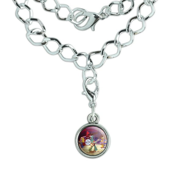 The Gumbys - Gumby Friends Rock and Roll Band Silver Plated Bracelet with Antiqued Charm
