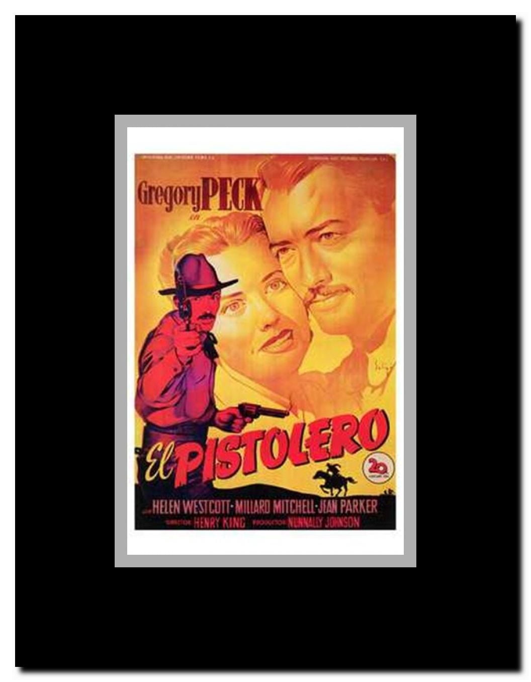 The Gunfighter Framed Movie Poster