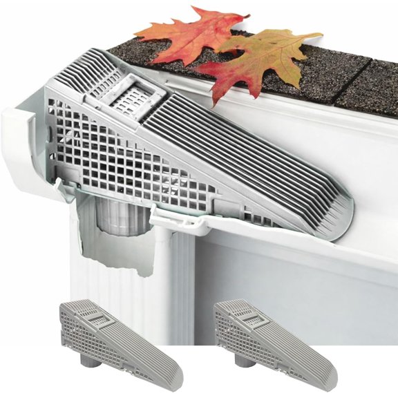 The Gutter Guard - Wedge Eliminates Downspout Pipe Clogs From Leaves and Debris - 2-Pack$$Tools & Hardware Other