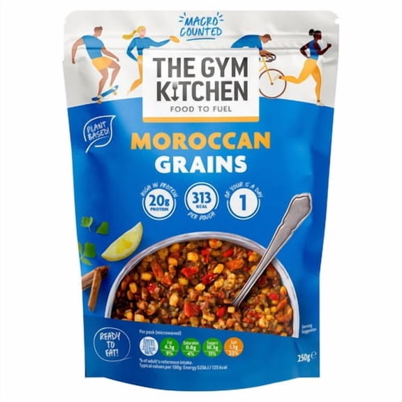 The Gym Kitchen Moroccan Grains 250g, British Import (Pack of 3)