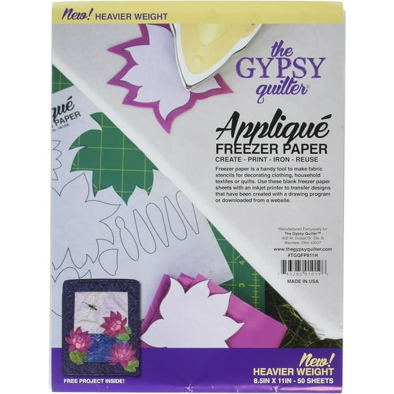 Gypsy Quilter Freezer Paper 8 1/2in x 11in Heavy Weight