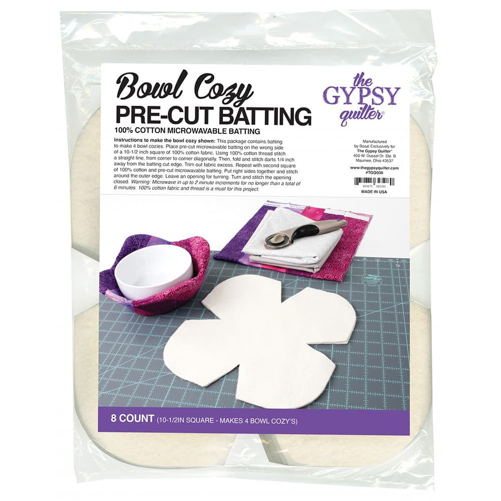 The Gypsy Quilter Bowl Cozy Pre Cut Batting
