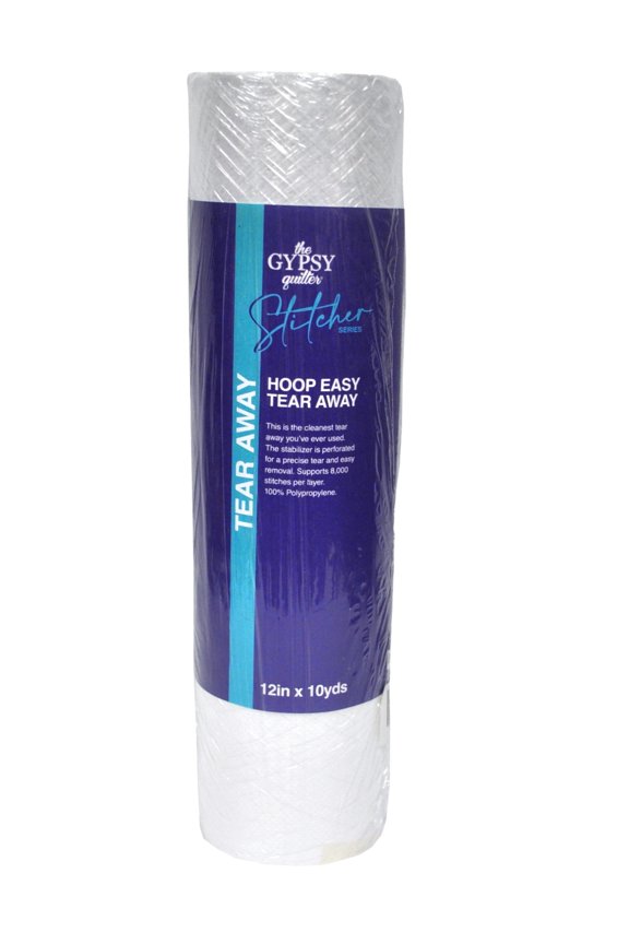 The Gypsy Quilter Stitcher Series Hoop Easy Tear Away Stabilizer 12in x 10yds