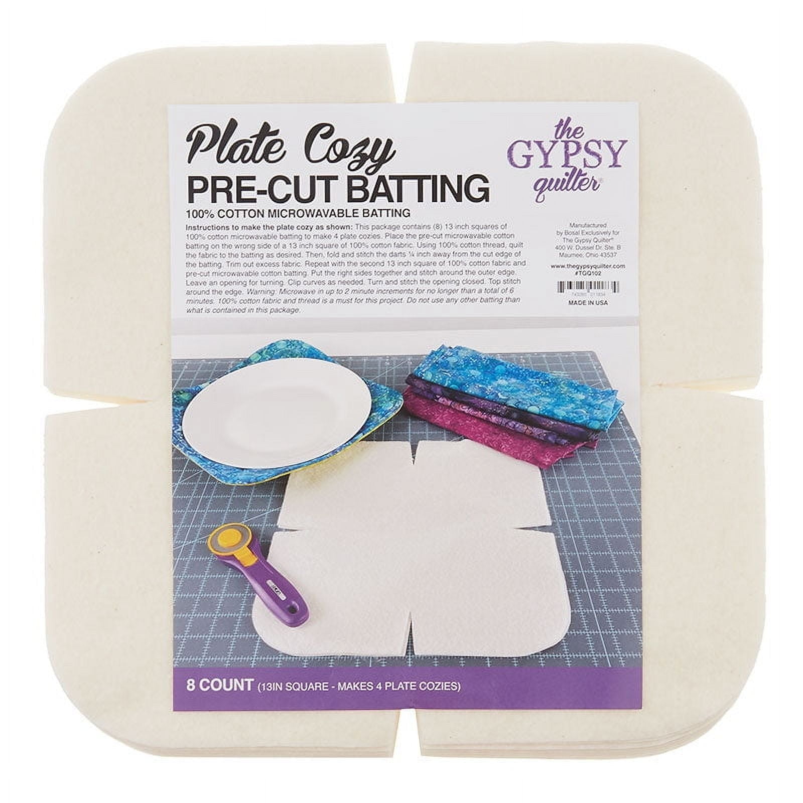 The Gypsy Quilter Plate Cozy Pre-Cut Batting
