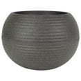 thumbnail image 1 of The HC Companies 10 Inch Atlas Sphere Planter, Round Plastic Plant Pot, Brown, 1 of 5