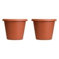 thumbnail image 1 of The HC Companies 12" Classic Flower Pot Planter, Terra Cotta (2 Pack), 1 of 6
