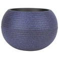 thumbnail image 1 of The HC Companies 12 Inch Atlas Sphere Planter, Round Plastic Plant Pot, Blue, 1 of 5