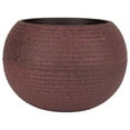 thumbnail image 1 of The HC Companies 12 Inch Atlas Sphere Planter, Round Plastic Plant Pot, Red, 1 of 5