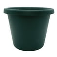 thumbnail image 1 of The HC Companies 14 Inch Round Classic Planter, Plastic Plant Pot, Evergreen, 1 of 2