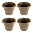 thumbnail image 1 of The HC Companies 16" Plastic Classic Flower Pot Planter, Beige (4 Pack), 1 of 3