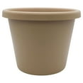 thumbnail image 1 of The HC Companies 16" Plastic Indoor Outdoor Classic Flower Pot Planter, Beige, 1 of 8