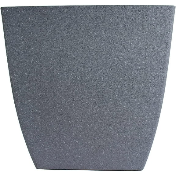 The HC Companies 16" Santa Fe Square Planter in Pebble Gray
