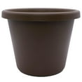 thumbnail image 1 of The HC Companies 17 Inch Round Classic Planter, Plastic Plant Pot, Chocolate, 1 of 5