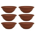 thumbnail image 1 of The HC Companies 18 In Resin Garden Bowl Planter Pot, Terra Cotta (6 Pack), 1 of 2