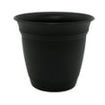 thumbnail image 1 of The HC Companies Eclipse Round Planter - Drainage Holes - 20", Black, 1 of 8