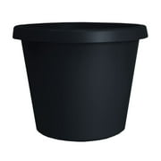 The HC Companies Prima Planter - Large Plastic Round Plant Pot - 20, Black