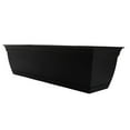 thumbnail image 1 of The HC Companies 24 Inch Eclipse Window Planter - Indoor Outdoor Rectangular Plant Pot with Removable Saucer for Flowers, Herbs, Black, 1 of 7