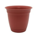 thumbnail image 1 of The HC Companies 6 Inch Eclipse Round Planter with Saucer - Indoor Outdoor Plant Pot for Flowers, Vegetables, and Herbs, Clay, 1 of 6