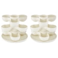 thumbnail image 1 of The HC Companies 8 Inch Pixie Indoor Stacking Plant Pot (2 Pack), 1 of 12
