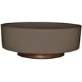thumbnail image 1 of The HC Companies 8" x 8" x 3" Round Artisan Taupe Plastic Planter with Drainage, 1 of 7