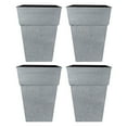 thumbnail image 1 of The HC Companies Avino 16-Inch Square Resin Planter Pot, Oxidized Black (4 Pack), 1 of 5