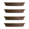 thumbnail image 1 of The HC Companies Planter Saucer for Classic Pots, Chocolate (4 Pack), 1 of 3