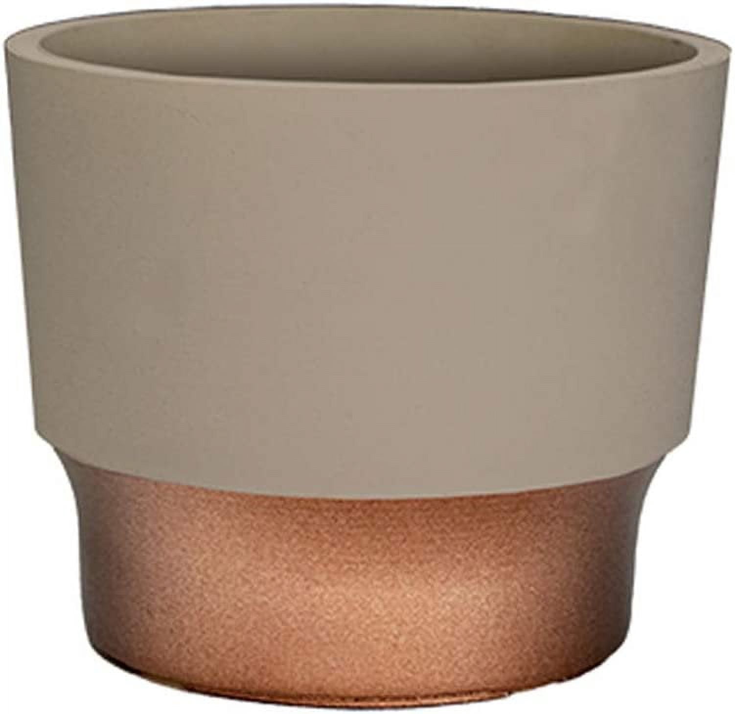 The HC Companies Übertopf Sedona – Rund, 17,8 Cm, Honigfarben, Selbstbewässernd