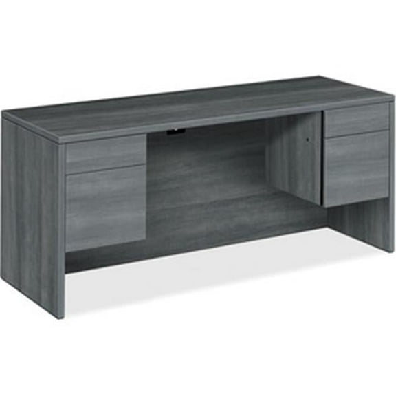 The HON  60 in. 10500 Series Sterling Ash Laminate Desking