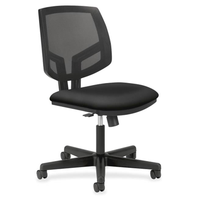 Black Mesh Adjustable Task Chair with Swivel and Tilt