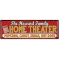 thumbnail image 1 of The HOWARD Family Home Theater Sign Gift 6x18 Metal Movies Decor 106180100070, 1 of 1
