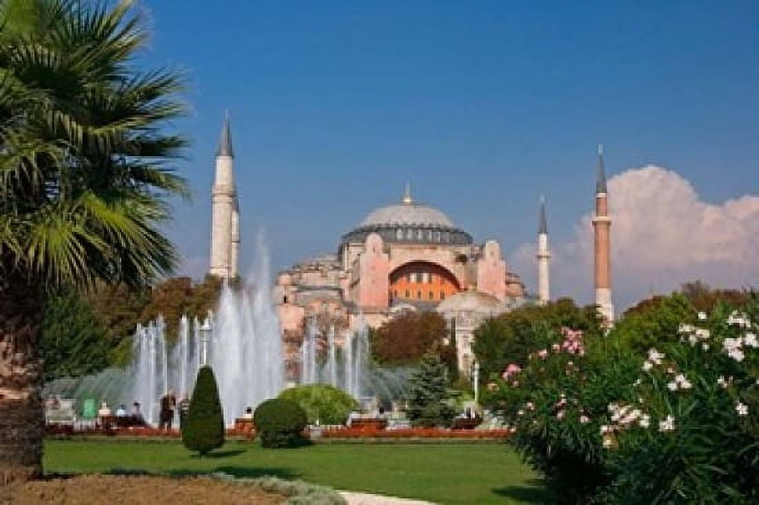 The Hagia Sophia Mosque Istanbul Turkey Canvas Art - Joe Restuccia III DanitaDelimont (26 x 18)