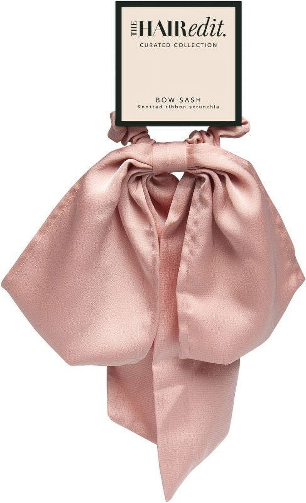 The Hair Edit Blush Knotted Ribbon Scrunchie