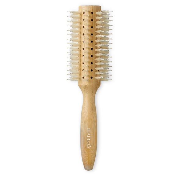 The Hair Edit Sleek Goddess Boar Bristle Bamboo Round Hair Brush