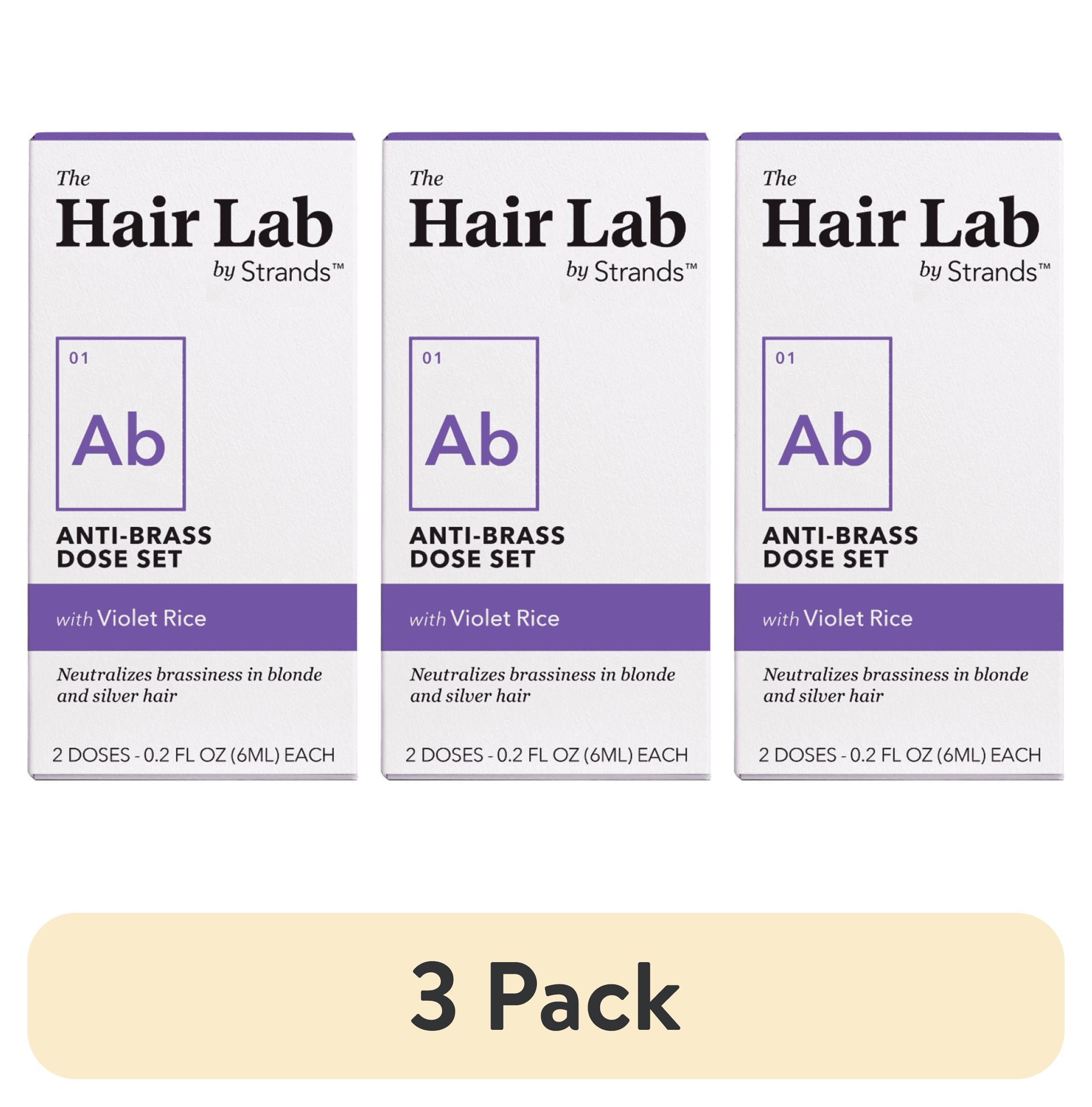 (3 pack) The Hair Lab Anti-Brass Custom Shampoo and Conditioner Dose ...