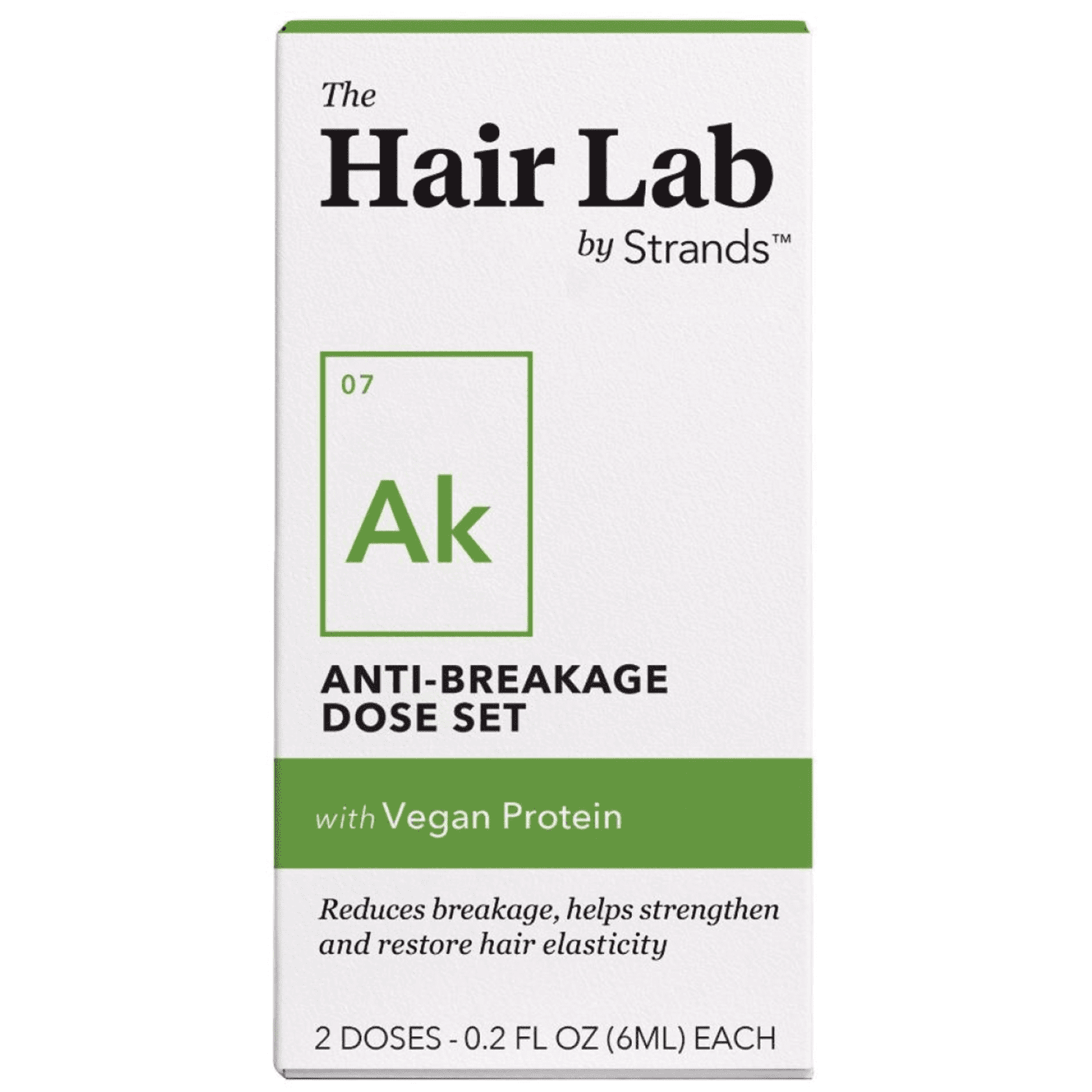 The Hair Lab Anti-Breakage Shampoo & Conditioner Dose Set with Vegan Protein to Fortify Hair, 2 x 0.2 oz.